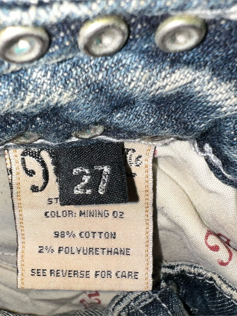 Miss Me Jeans Womens 27 Bootcut Cow Hide Jeweled Western Low Rise Casual - Picture 7 of 15